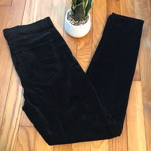 Gap High Rise Velvet Skinny Jeans
